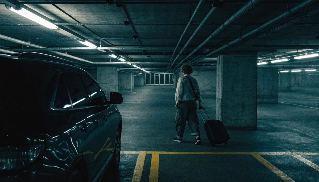 Undercover terminal car park level with low beams